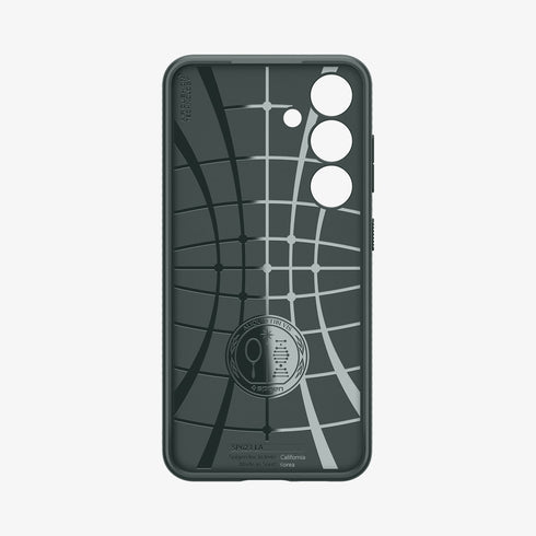 ACS07287 - Galaxy S24 Ultra Case Liquid Air in Matte Black showing the back